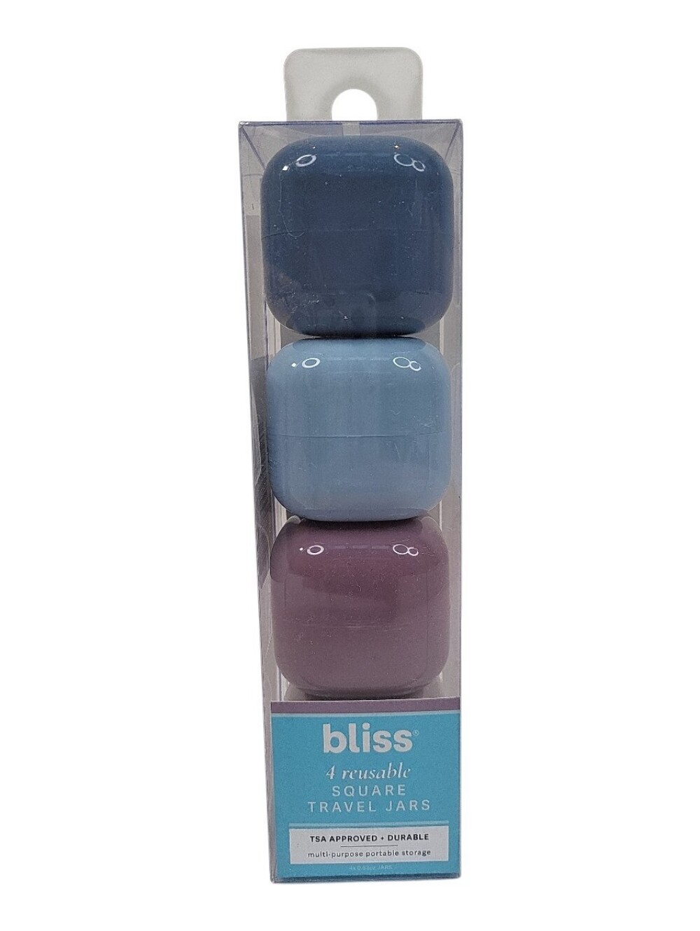 🪷3/$20🪷 4 pack Bliss Square Travel Pack Jars  TSA approved